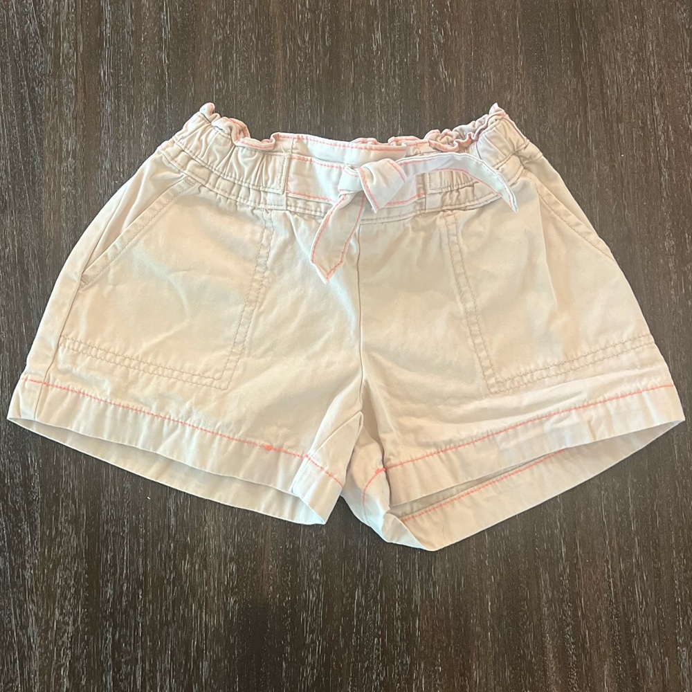 Gap Girls Khaki and Pink Shorts XS